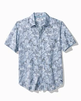 Big & Tall San Lucio Brushstroke Flora IslandZone® Stretch Short-Sleeve Shirt