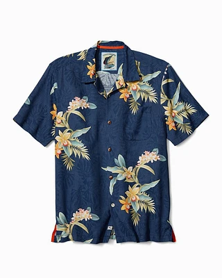 Big & Tall Open Water Blooms Camp Shirt