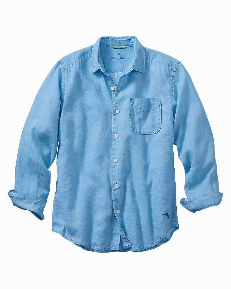 Big & Tall Sea Glass Breezer Linen Shirt