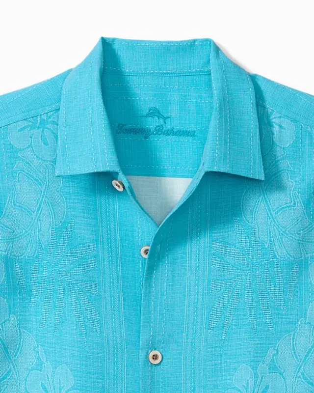 Tommy Bahama Bali Border Silk Camp Shirt, Continental