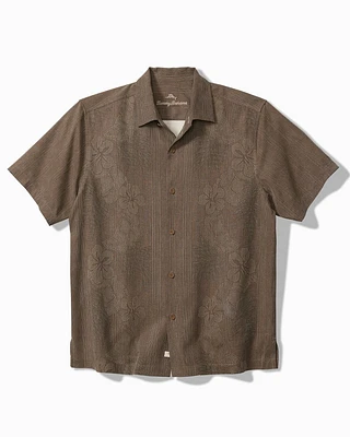 Big & Tall Bali Border Silk Camp Shirt