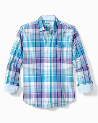 Big & Tall Sarasota Stretch Madras IslandZone® Shirt