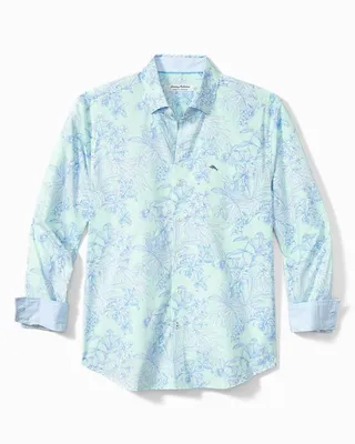 Big & Tall Sarasota Stretch Etched Flora IslandZone® Shirt