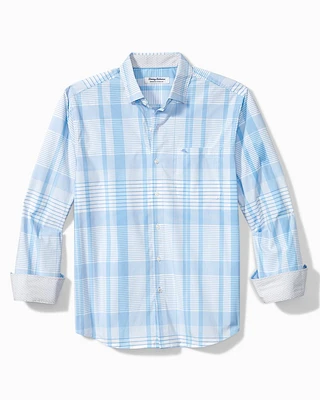 Big & Tall Sarasota Stretch Airy Plaid IslandZone® Shirt