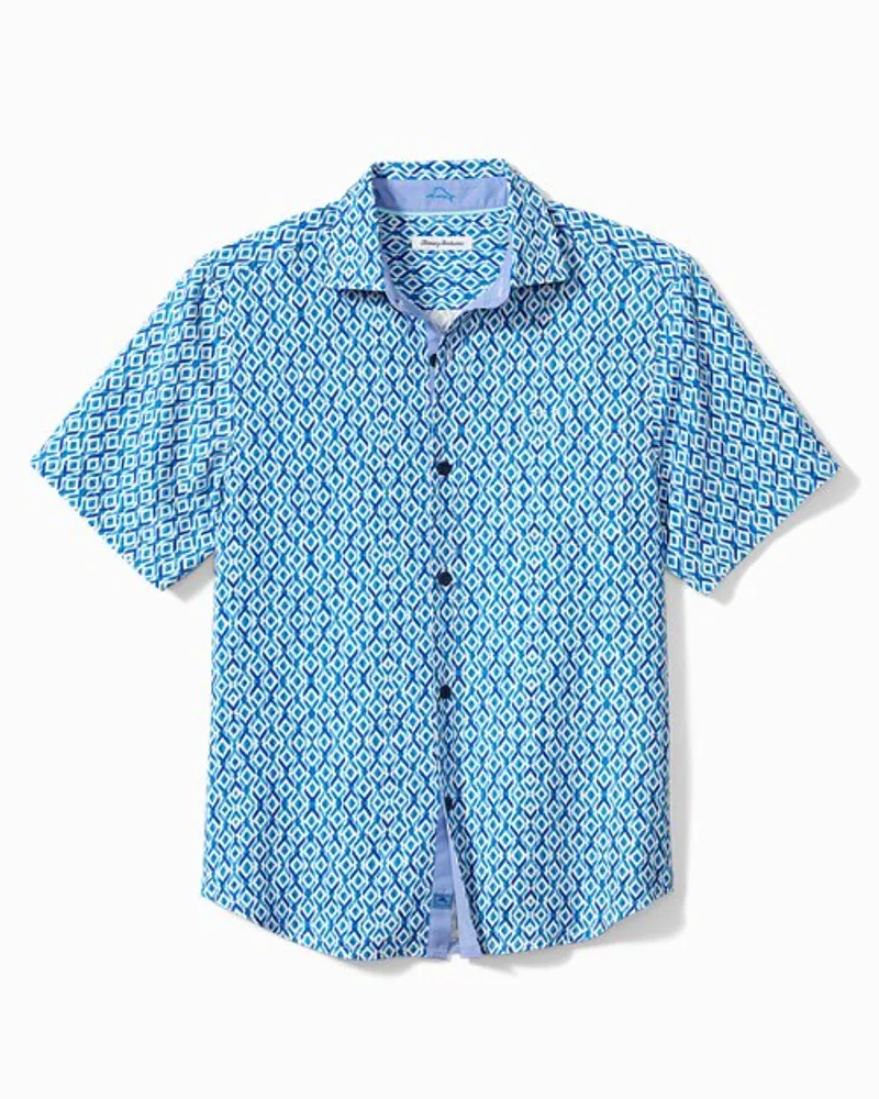 Bali Border Silk Camp Shirt