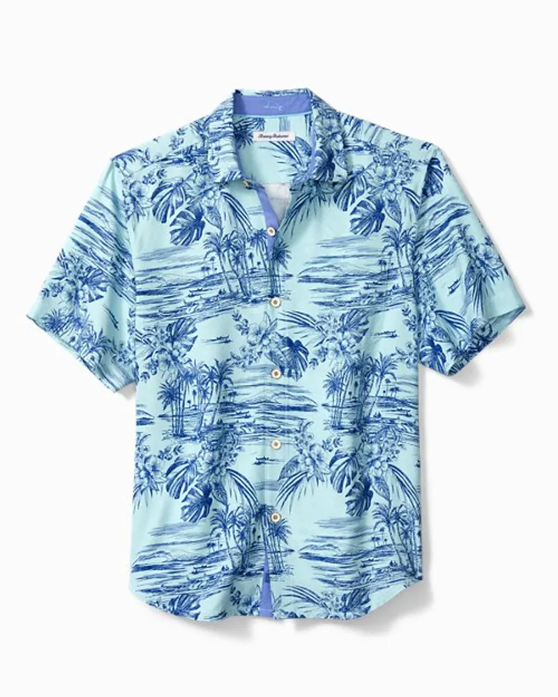 Bali Border Silk Camp Shirt