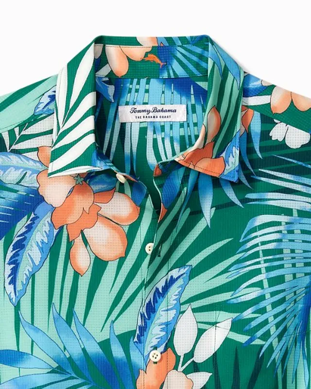 Tommy Bahama IslandZone Bahama Coast Jungle Royale Camp Shirt - Cobalt Sea