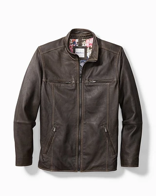 Big & Tall Rocker Highway Leather Jacket