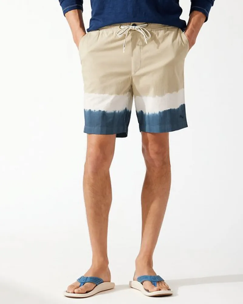 Big & Tall Beach Coast Linen-Blend Elastic-Waist Pants