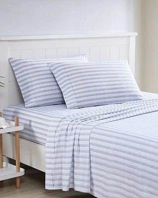 Maldive Stripe 4-Piece Queen Sheet Set