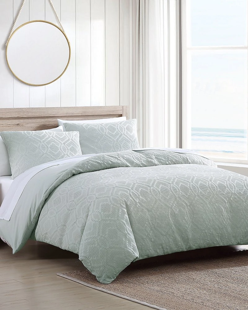 Textured Waffle 3-Piece Queen Comforter Set