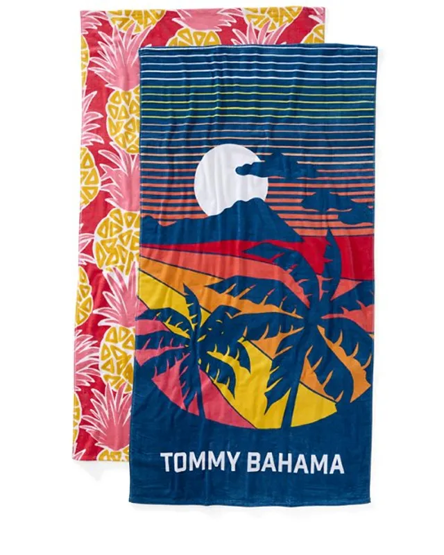 Tommy Bahama Pineapple Bash & Palm Sunset Beach Towels - Set of 2