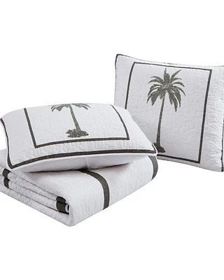 Palm Island Quilted Standard Sham