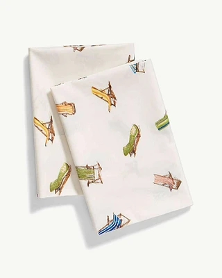 Beach Chairs Pillowcase Set, Standard