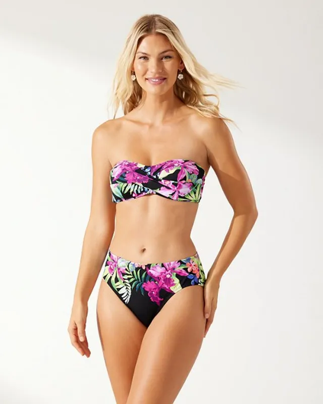 Tommy Bahama: Tropi-Calling Twist Front Bandeau Top – Swim City