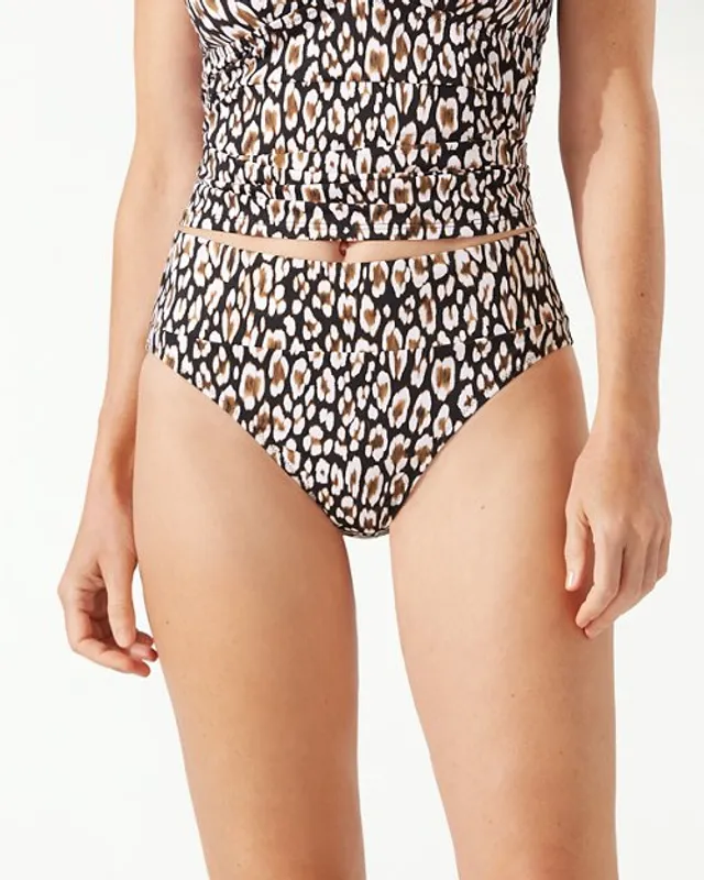 Tommy Bahama Palm Modern™ Safari Cat High-Waist Bikini Bottoms