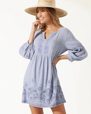 St. Lucia Linen-Blend Coverup Dress