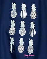 Baby Pineapple Ikat Rash Guard Set