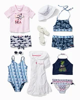 Baby Hibiscus Horizons Rash Guard Set