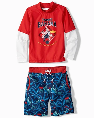 Baby Toucan Retreat Rash Guard Set