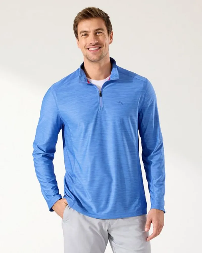 Tommy Bahama IslandZone Delray Frond Half-Zip Pullover - L