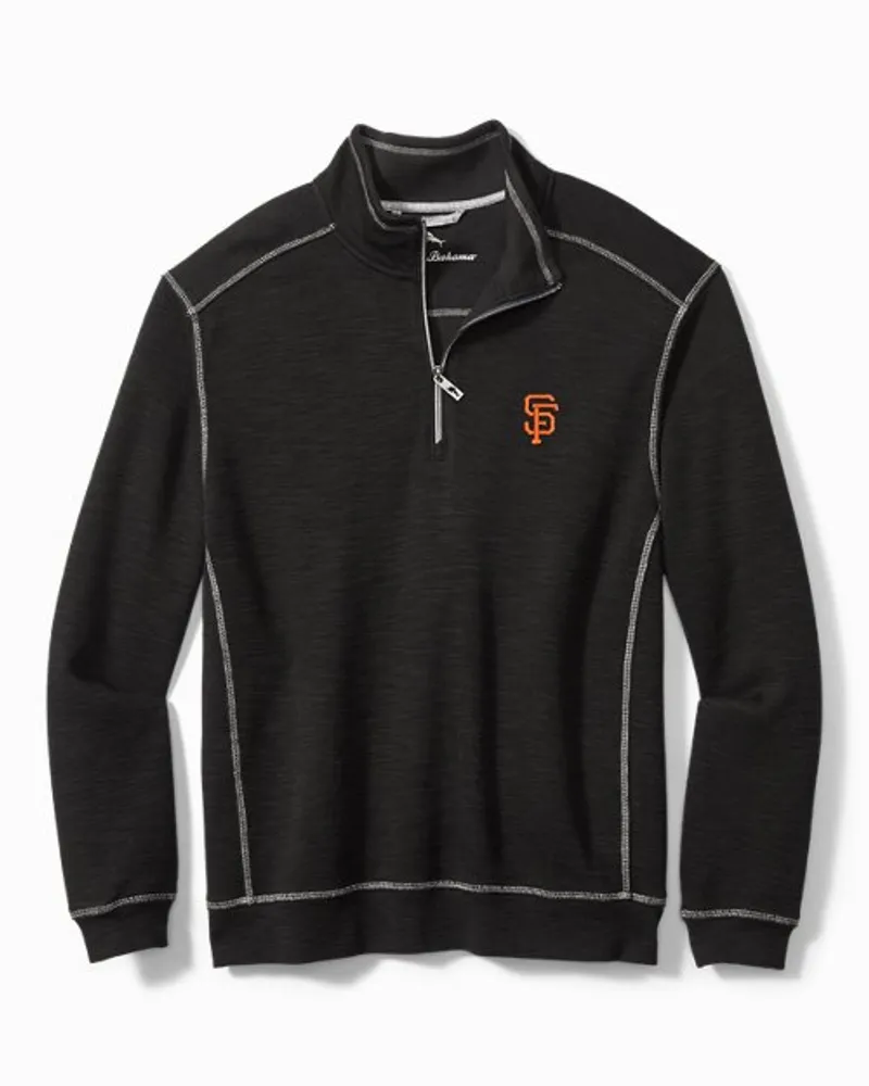 Men's Baltimore Orioles Tommy Bahama Black Baseball Bay Button-Up Shirt