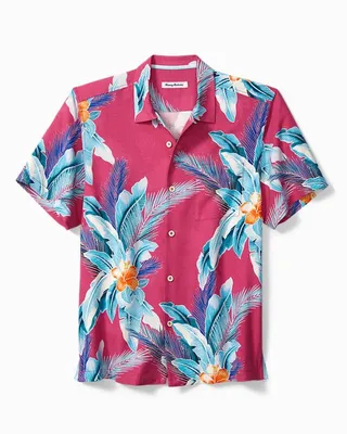 Tommy Bahama Silk Hibiscus Jungle Short Sleeve Woven Shirt - L