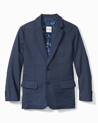 Latigo Beach Linen-Blend Blazer