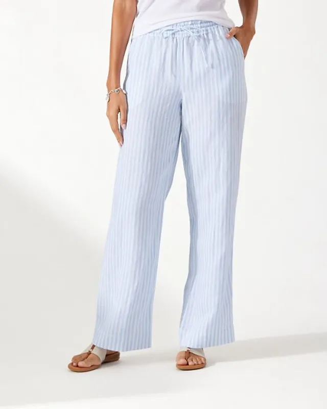 Tommy Bahama Everglade Oasis Two Palms High-Rise Linen Easy Pants