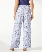 Tommy Bahama Floral Flirtini Two Palms High-Rise Linen Easy Pants