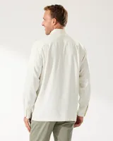 Catalina Twill Long-Sleeve Silk Shirt