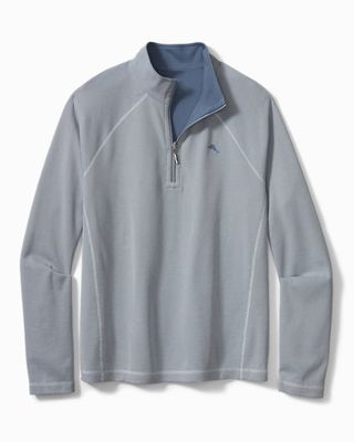 Reversible Knit Half-Zip Sweatshirt