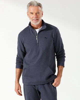 Rib Knit Lounge Quarter-Zip Shirt