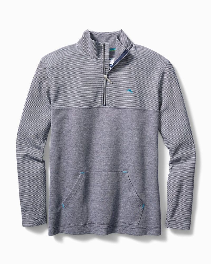Double Knit Jacquard Half-Zip Sweatshirt