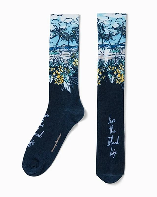 Live The Island Life Sublimated Socks