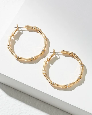 Island Essence Bamboo Hoop Earrings