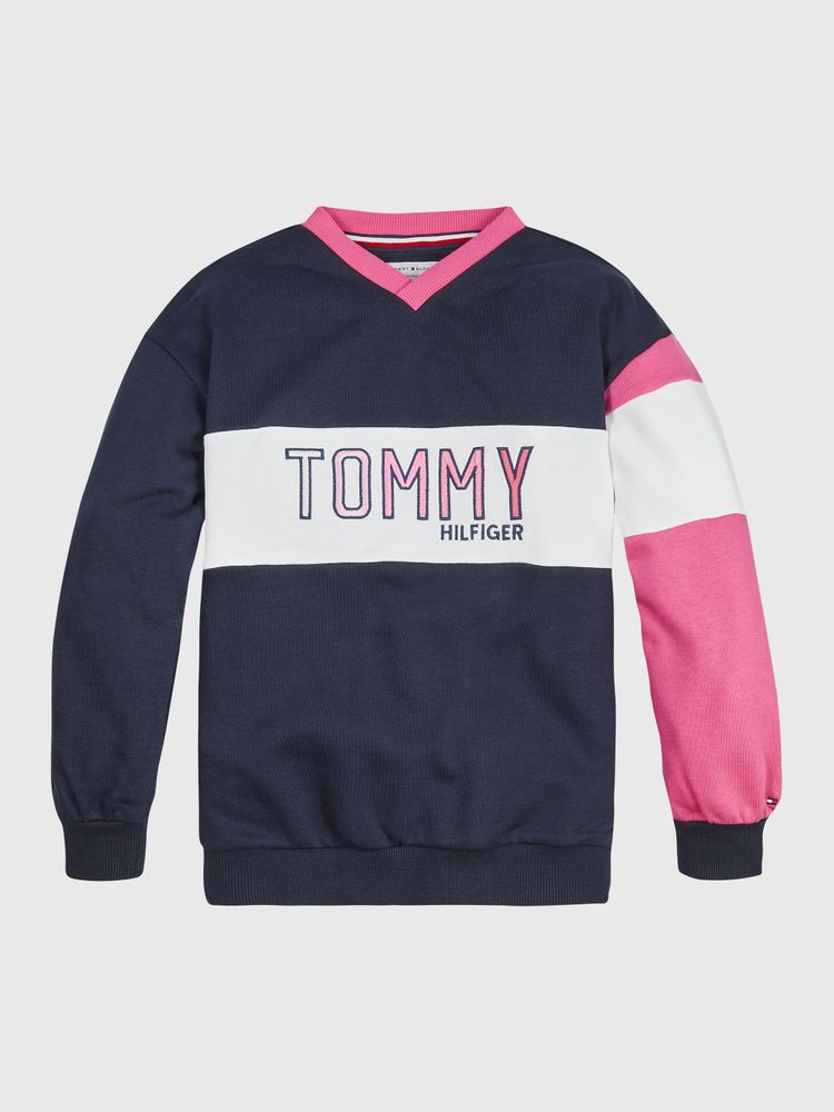 Sudadera de niña con capucha y logo frontal · Tommy Hilfiger · El