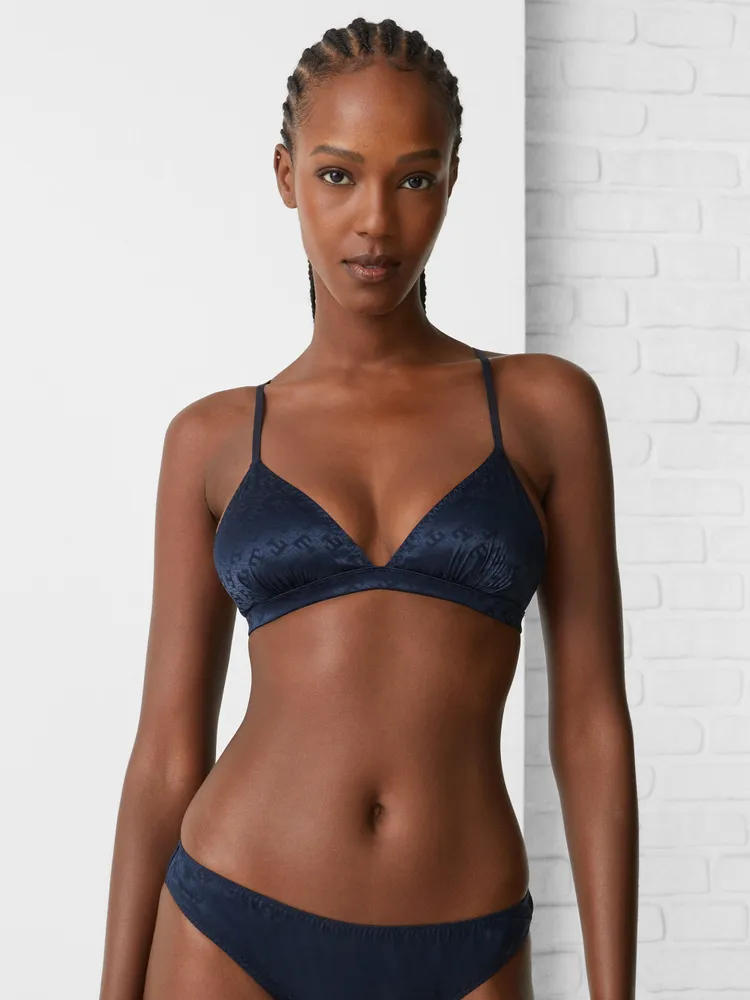 Bralette de encaje para mujer, brasier sin relleno, triángulo