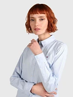 Camisa con logo bordado de mujer Tommy Hilfiger