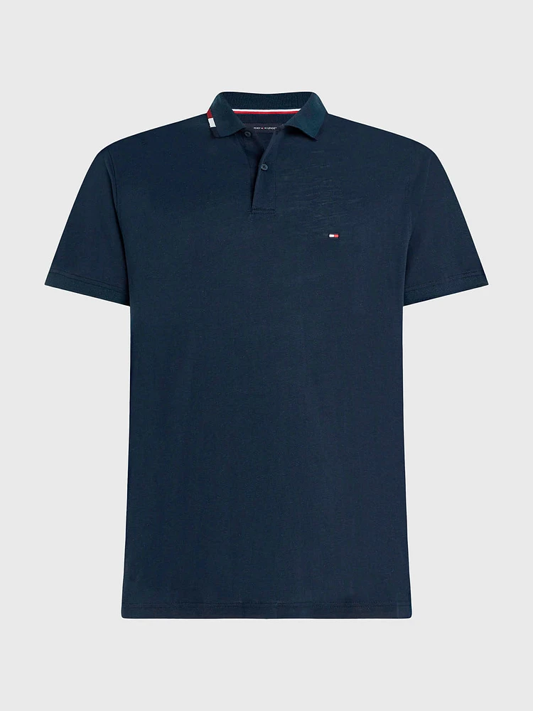 Polo de punto con cuello ribeteado hombre Tommy Hilfiger