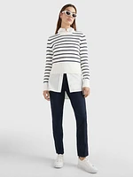 Pantalón chino de sarga con corte slim mujer Tommy Hilfiger