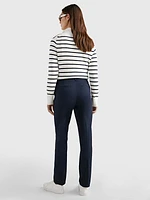 Pantalón chino de sarga con corte slim mujer Tommy Hilfiger