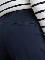 Pantalón chino de sarga con corte slim mujer Tommy Hilfiger