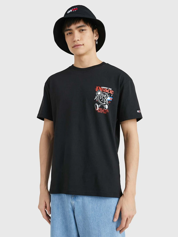 Playera de corte clásico con logo homegrown hombre Tommy Jeans