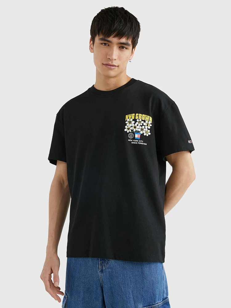 Playera de corte amplio con logo homegrown hombre Tommy Jeans