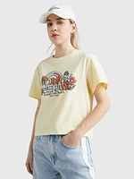 Playera de corte clásico con logo homegrown mujer Tommy Jeans