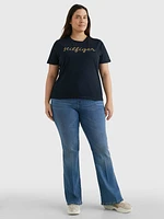 Playera curve de cuello redondo con logo mujer Tommy Hilfiger