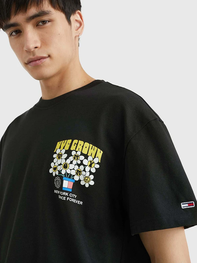 Playera de corte amplio con logo homegrown hombre Tommy Jeans