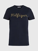 Playera curve de cuello redondo con logo mujer Tommy Hilfiger