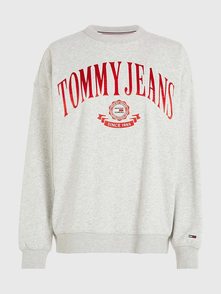 Sudadera prep de corte oversize mujer Tommy Jeans